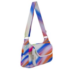 Vivid Colorful Wavy Abstract Print Multipack Bag