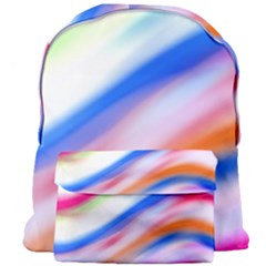 Vivid Colorful Wavy Abstract Print Giant Full Print Backpack