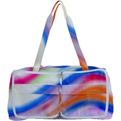 Vivid Colorful Wavy Abstract Print Multi Function Bag by dflcprintsclothing