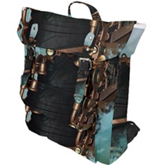 Spirit Of Steampunk, Awesome Train In The Sky Buckle Up Backpack by FantasyWorld7