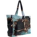 Spirit Of Steampunk, Awesome Train In The Sky Simple Shoulder Bag View2