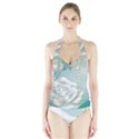 Wonderful Roses In Soft Colors Halter Swimsuit View1