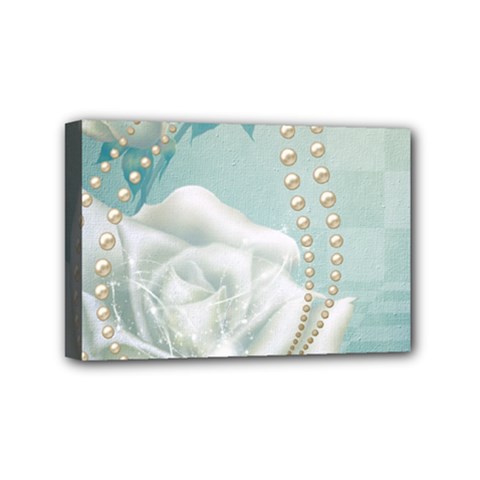 Wonderful Roses In Soft Colors Mini Canvas 6  X 4  (stretched) by FantasyWorld7