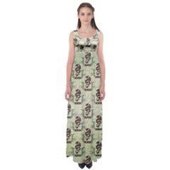 Awesome Chinese Dragon Pattern Empire Waist Maxi Dress by FantasyWorld7