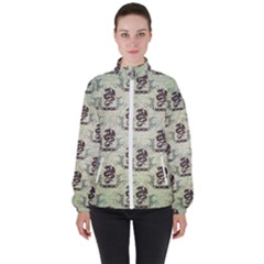 Awesome Chinese Dragon Pattern High Neck Windbreaker (women)