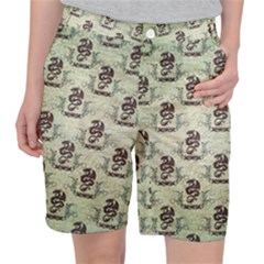 Awesome Chinese Dragon Pattern Pocket Shorts