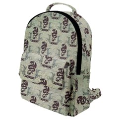 Awesome Chinese Dragon Pattern Flap Pocket Backpack (small)