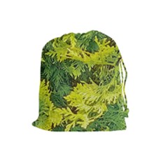 Garden Of The Phoenix Drawstring Pouch (large) by Riverwoman