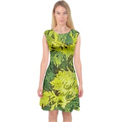 Garden Of The Phoenix Capsleeve Midi Dress by Riverwoman