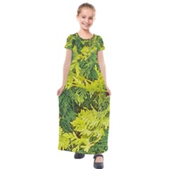 Garden Of The Phoenix Kids  Short Sleeve Maxi Dress by Riverwoman