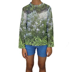 Lurie Garden Amsonia Kids  Long Sleeve Swimwear by Riverwoman