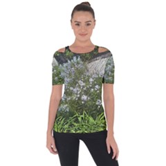 Lurie Garden Amsonia Shoulder Cut Out Short Sleeve Top by Riverwoman