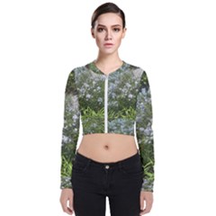 Lurie Garden Amsonia Long Sleeve Zip Up Bomber Jacket by Riverwoman