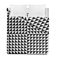 Optical Illusion Illusion Black Duvet Cover Double Side (full/ Double Size) by Pakrebo