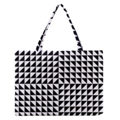 Optical Illusion Illusion Black Zipper Medium Tote Bag by Pakrebo