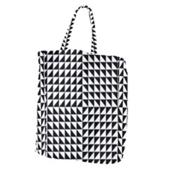 Optical Illusion Illusion Black Giant Grocery Tote