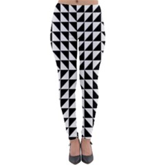 Optical Illusion Illusion Black Lightweight Velour Leggings by Pakrebo