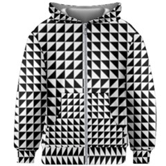 Optical Illusion Illusion Black Kids  Zipper Hoodie Without Drawstring by Pakrebo