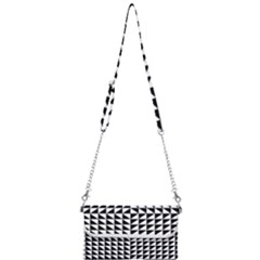 Optical Illusion Illusion Black Mini Crossbody Handbag by Pakrebo