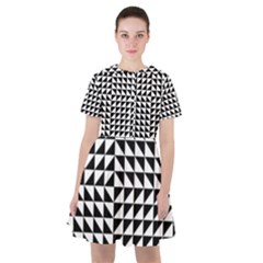 Optical Illusion Illusion Black Sailor Dress