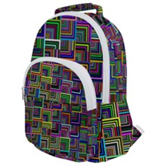 Wallpaper Background Colorful Rounded Multi Pocket Backpack