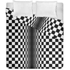 Art Optical Black White Contrast Duvet Cover Double Side (california King Size) by Pakrebo