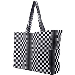 Art Optical Black White Contrast Simple Shoulder Bag