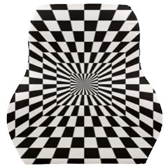 Optical Illusion Chessboard Tunnel Car Seat Back Cushion  by Pakrebo