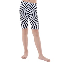 Starburst Sunburst Hypnotic Kids  Mid Length Swim Shorts by Pakrebo