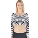 Starburst Sunburst Hypnotic Long Sleeve Crop Top View1