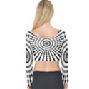 Starburst Sunburst Hypnotic Long Sleeve Crop Top View2