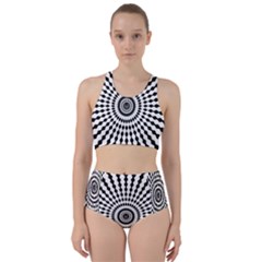 Starburst Sunburst Hypnotic Racer Back Bikini Set by Pakrebo