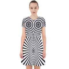 Starburst Sunburst Hypnotic Adorable In Chiffon Dress by Pakrebo