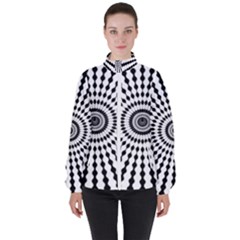 Starburst Sunburst Hypnotic High Neck Windbreaker (women)