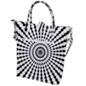 Starburst Sunburst Hypnotic Buckle Top Tote Bag View2