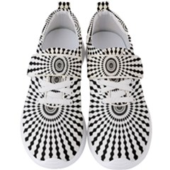 Starburst Sunburst Hypnotic Men s Velcro Strap Shoes by Pakrebo