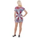 Kaleidoscope Background Bottles Short Sleeve Asymmetric Mini Dress View2