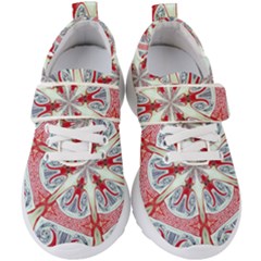 Kaleidoscope Background Bottles Kids  Velcro Strap Shoes