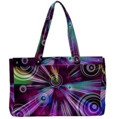 Fractal Circles Abstract Canvas Work Bag