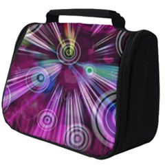 Fractal Circles Abstract Full Print Travel Pouch (big)