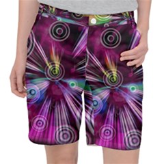 Fractal Circles Abstract Pocket Shorts