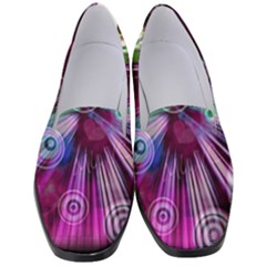 Fractal Circles Abstract Women s Classic Loafer Heels by Pakrebo