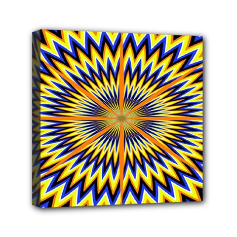 Illusion Head Idea Irritation Mini Canvas 6  X 6  (stretched) by Pakrebo