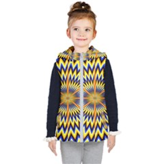 Illusion Head Idea Irritation Kids  Hooded Puffer Vest by Pakrebo