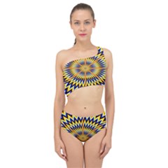 Illusion Head Idea Irritation Spliced Up Two Piece Swimsuit by Pakrebo