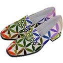 Mandala Rainbow Colorful Reiki Women s Chunky Heel Loafers View2