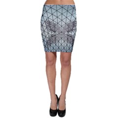 Graphic Pattern Wing Art Bodycon Skirt by Pakrebo