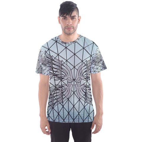 Graphic Pattern Wing Art Men s Sports Mesh Tee by Pakrebo