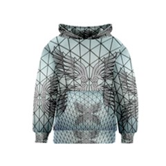 Graphic Pattern Wing Art Kids  Pullover Hoodie by Pakrebo