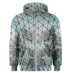 Graphic Pattern Wing Art Men s Zipper Hoodie by Pakrebo